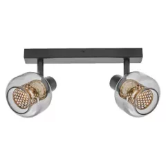   LEDVANCE LED DECOR SPOT FIREFLY beltéri oldalfali lámpatest fekete színben, 500lm, 5,6W, IP20, 2700K, hossz: 385 mm, magasság: 176 mm, E14, fényforrással szállítva ( 4058075838031 )