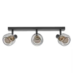   LEDVANCE LED DECOR SPOT FIREFLY beltéri oldalfali lámpatest fekete színben, 750lm, 8,4W, IP20, 2700K, hossz: 604 mm, magasság: 176 mm, E14, fényforrással szállítva ( 4058075838055 )