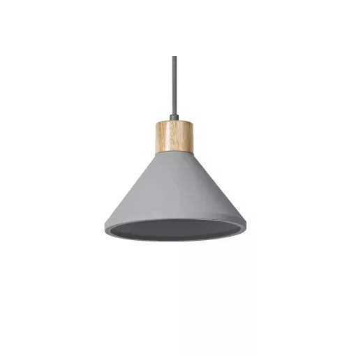 LEDVANCE Decor Concrete beltéri mennyezeti/függesztett lámpatest sötétszürke/fadekor színben, átmérő: 220mm, IP20, E27 ( 4058075838345 )
