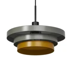   LEDVANCE LED Decor Layers Pendant beltéri mennyezeti/függesztett lámpatest zöld/sárga színben, IP20, átmérő: 1360mm, E27 ( 4058075838987 )