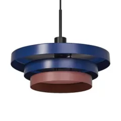   LEDVANCE LED Decor Layers Pendant beltéri mennyezeti/függesztett lámpatest kék/rózsaszín színben, IP20, átmérő: 1360mm, E27 ( 4058075839007 )