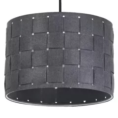   LEDVANCE Decor Felt Weaving beltéri mennyezeti/függesztett lámpatest sötétszürke színben, átmérő: 280mm, IP20, E27 ( 4058075839021 )