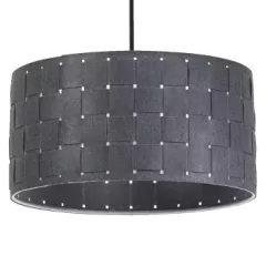   LEDVANCE Decor Felt Weaving beltéri mennyezeti/függesztett lámpatest sötétszürke színben, átmérő: 380mm, IP20, E27 ( 4058075839045 )