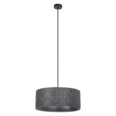   LEDVANCE Decor Felt Weaving beltéri mennyezeti/függesztett lámpatest sötétszürke színben, átmérő: 480mm, IP20, E27 ( 4058075839069 )