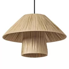   LEDVANCE Decor Bamboo Paper Hut Pendant beltéri bambuszpapír búrás függesztett lámpatest barna színben, átmérő: 400mm, IP20, E27 ( 4058075840669 )