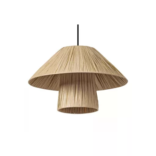 LEDVANCE Decor Bamboo Paper Hut Pendant beltéri bambuszpapír búrás függesztett lámpatest barna színben, átmérő: 400mm, IP20, E27 ( 4058075840669 )