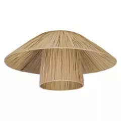   LEDVANCE Decor Bamboo Paper Hut Ceiling beltéri bambuszpapír búrás kerek mennyezeti lámpatest barna színben, IP20, átmérő: 186mm, E27 ( 4058075840683 )
