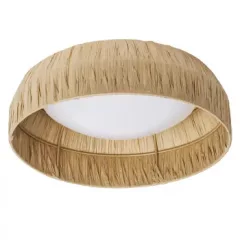   LEDVANCE Decor Bamboo Paper Ceiling beltéri bambuszpapír búrás kerek mennyezeti lámpatest barna színben, 400lm, 12W, IP20, 3000K, átmérő: 100mm ( 4058075840706 )