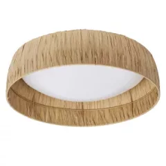   LEDVANCE Decor Bamboo Paper Ceiling beltéri bambuszpapír búrás kerek mennyezeti lámpatest barna színben, 750lm, 18W, IP20, 3000K, átmérő: 120mm ( 4058075840720 )