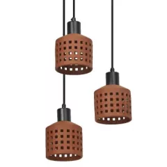   LEDVANCE LED Decor Clay beltéri mennyezeti/függesztett lámpatest barna színben, átmérő: 325mm, IP20, E27 ( 4058075840980 )