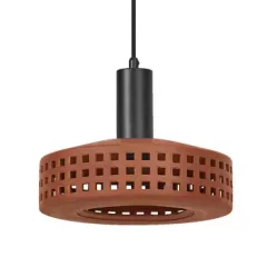   LEDVANCE LED Decor Clay beltéri mennyezeti/függesztett lámpatest barna színben, átmérő: 260mm, IP20, E27 ( 4058075841048 )