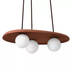   LEDVANCE LED Decor Clay beltéri mennyezeti/függesztett lámpatest barna színben, IP20, hossz: 500mm, G9 ( 4058075841109 )