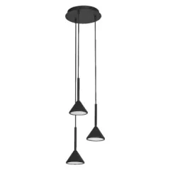  LEDVANCE LED Decor Fuji beltéri mennyezeti/függesztett lámpatest fekete színben, 500lm, 13W, IP20, 3000K, átmérő: 1500mm ( 4058075841840 )