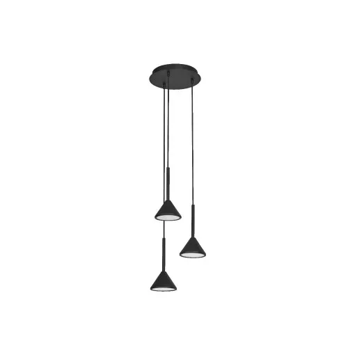 LEDVANCE LED Decor Fuji beltéri mennyezeti/függesztett lámpatest fekete színben, 500lm, 13W, IP20, 3000K, átmérő: 1500mm ( 4058075841840 )