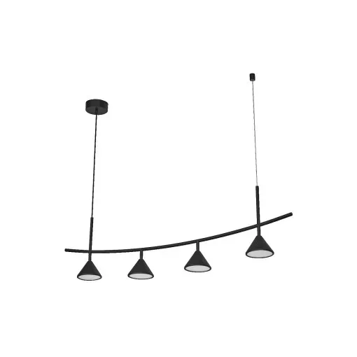 LEDVANCE LED Decor Fuji beltéri mennyezeti/függesztett lámpatest fekete színben, 620lm, 16W, IP20, 3000K, hossz: 1205mm ( 4058075841864 )