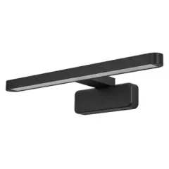   LEDVANCE LED Orbis Disc Bar Bathroom Mirror beltéri fürdőszobai tükörvilágító fekete színben, 300lm, 7W, IP44, 3000-4000K, hossz: 400mm ( 4099854096075 )