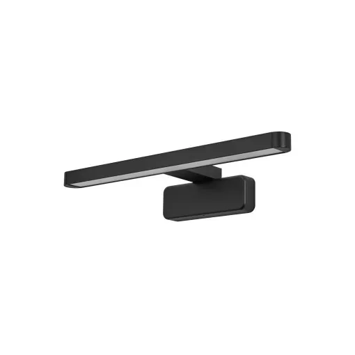 LEDVANCE LED Orbis Disc Bar Bathroom Mirror beltéri fürdőszobai tükörvilágító fekete színben, 300lm, 7W, IP44, 3000-4000K, hossz: 400mm ( 4099854096075 )