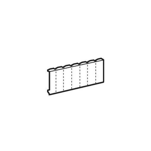 Legrand 001662 Modultakaró, fehér RAL 9003 félmodulos osztásokkal, 13 modul széles ( Legrand 001662 )