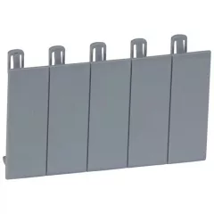   Legrand 001961 Modultakaró 5 modulos félmodulos osztással szürke RAL 7046