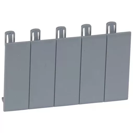 Legrand 001961 Modultakaró 5 modulos félmodulos osztással szürke RAL 7046