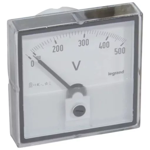 Legrand 014660 Lexic V mérő analóg 0-500V AC kerek kivágású ( Legrand 014660 )