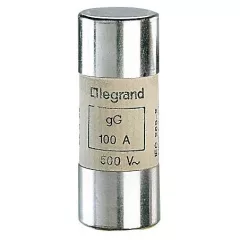   Legrand 015396 Lexic hengeres olvadóbiztosító 100A gG 22 x58 ütőszeg nélkül ( Legrand 015396 )