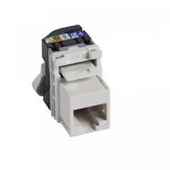   Legrand 033160 RJ45 Keystone port Cat5e árnyékolatlan (UTP) LCS2 gyorscsatlakozós (fehér) 180° 100MHz 1Gigabit ( Legrand 033160 )