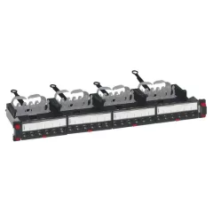  Legrand 033772 patch panel 19''-1U 24xRJ45 Cat6A árnyékolt (STP) 6xRJ45 kazettás/LCS3 gyorscsatlakozós portok egyenes 500MHz 10Gigabit ( Legrand 033772 )