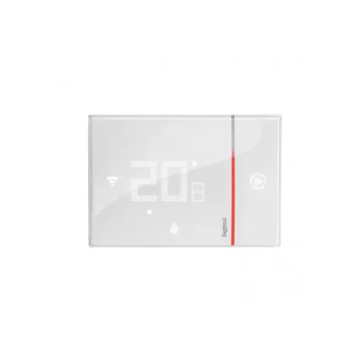 Legrand Netatmo 049038 Smarther2 okos termosztát süllyesztett fehér színű csavaros sorkapcsos (230V~ L+N) közvetlen Wi-fi csatlakozás Legrand/Netatmo