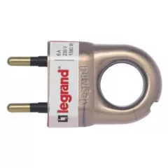   Legrand 050164 2P csatlakozódugó 6A, bronz műanyag ( Legrand 050164 )