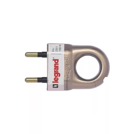 Legrand 050164 2P csatlakozódugó 6A, bronz műanyag ( Legrand 050164 )