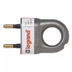   Legrand 050165 2P csatlakozódugó 6A, alumínium műanyag ( Legrand 050165 )
