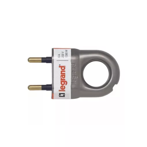 Legrand 050165 2P csatlakozódugó 6A, alumínium műanyag ( Legrand 050165 )