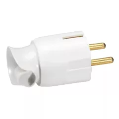   Legrand 050172 Földelt csatlakozódugó 360°-ban elforgatható, fehér ( Legrand 050172 )