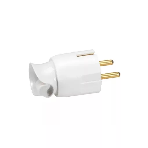 Legrand 050172 Földelt csatlakozódugó 360°-ban elforgatható, fehér ( Legrand 050172 )