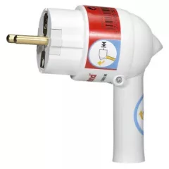   Legrand 050175 Földelt csatlakozódugó kiemelőkarral, fehér ( Legrand 050175 )