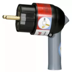   Legrand 050176 Földelt csatlakozódugó kiemelőkarral, szürke-fekete ( Legrand 050176 )