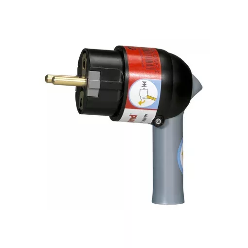 Legrand 050176 Földelt csatlakozódugó kiemelőkarral, szürke-fekete ( Legrand 050176 )