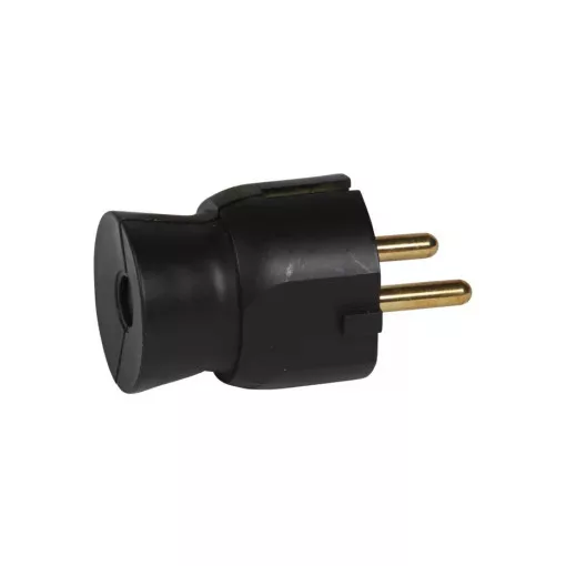 Legrand 050177 2P+F földelt, hátsó bekötésű műanyag csatlakozódugó, fekete ( Legrand 050177 )