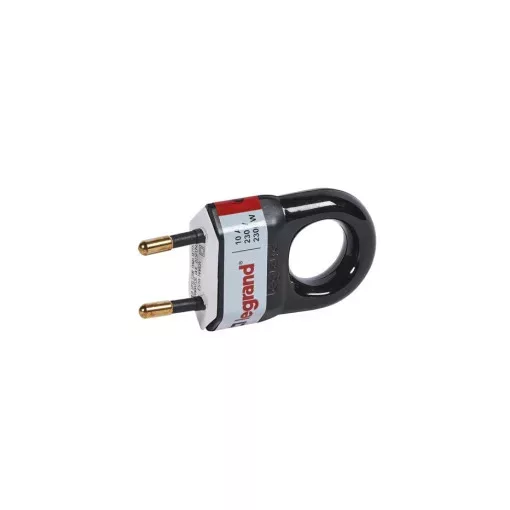 Legrand 050314 2P csatlakozódugó 10A, fekete műanyag ( Legrand 050314 )