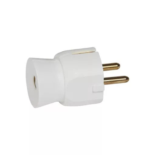 Legrand 050315 2P+F csatlakozó dugó műanyag, fehér ( Legrand 050315 )