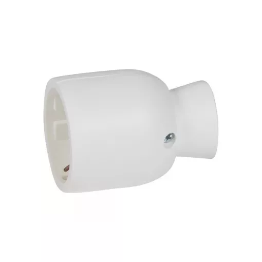 Legrand 050317 2P+F földelt, hátsó bekötésű műanyag csatlakozóaljzat, fehér ( Legrand 050317 )