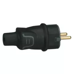   Legrand 050342 Gumi csatlakozódugó, földelt, hátsó bekötésű, IP44 ( Legrand 050342 )