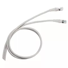   Legrand 051637 patch kábel RJ45-RJ45 Cat5e árnyékolatlan (U/UTP) PVC 2 méter szürke d: 5.4mm AWG24 LCS3 ( Legrand 051637 )