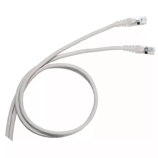 Legrand 051637 patch kábel RJ45-RJ45 Cat5e árnyékolatlan (U/UTP) PVC 2 méter szürke d: 5.4mm AWG24 LCS3 ( Legrand 051637 )