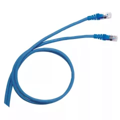   Legrand 051764 patch kábel RJ45-RJ45 Cat6 árnyékolt (F/UTP) PVC 3 méter kék d: 6mm AWG26 LCS3 ( Legrand 051764 )