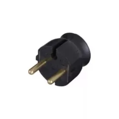   Legrand 054366 2P+F csatlakozódugó, műanyag, oldalsó bekötésű, fekete ( Legrand 054366 )