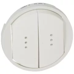   Legrand 068004 Céliane kettős billentyű, fényjelzős, fehér ( Legrand 068004 )