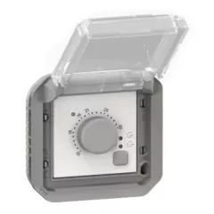   Legrand Plexo 55 069508L vízmentes IP55 elektronikus szobatermosztát, szürke burkolattal, ( szerelhető kivitel ), 250V, Legrand 069508L