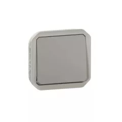   Legrand Plexo 55 069511L vízmentes IP55 váltókapcsoló (106), szürke burkolattal, ( szerelhető kivitel ), 10A 250V, Legrand 069511L